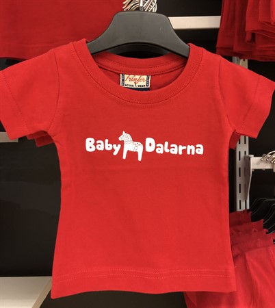 T-Shirt Röd Baby Dalarna